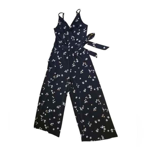 ECLIPSE Floral Spaghetti Strap Culotte Jumpsuit - Size XS - Picture 1 of 7